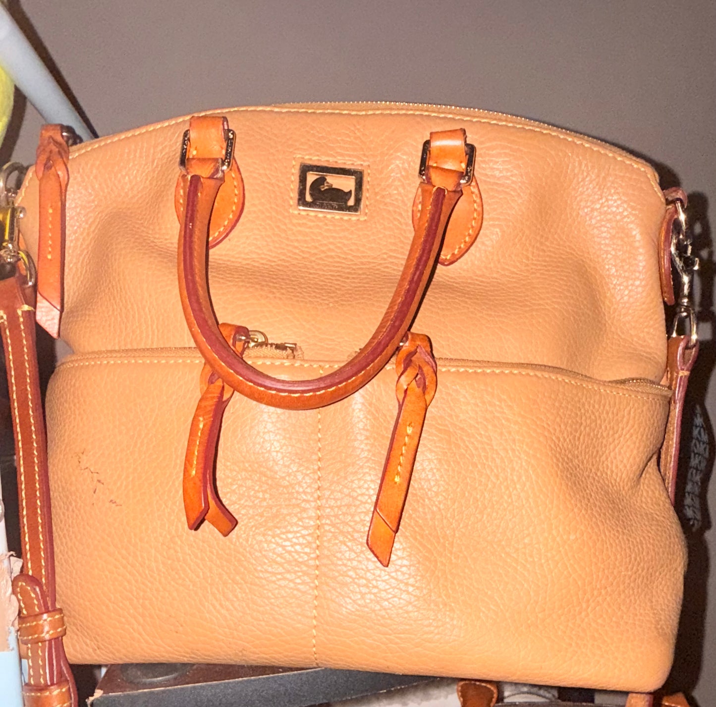 Dooney & Bourke Pebbled Leather Satchel